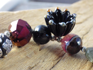 Crow Goddess Morrigan Pocket Prayer Beads