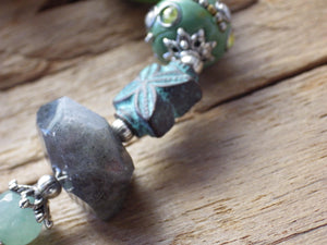 Norse Goddess Freya Pagan Rosary, Handmade Wiccan Prayer Beads, Witches' Ladder, Altar Beads, Unique Gift OOAK, Prayer Mala Meditation Beads