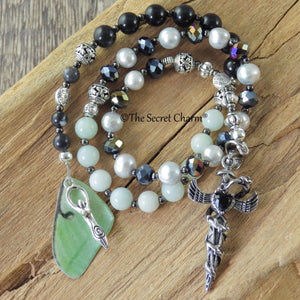 Dark Goddess Lilith Pagan Prayer Beads