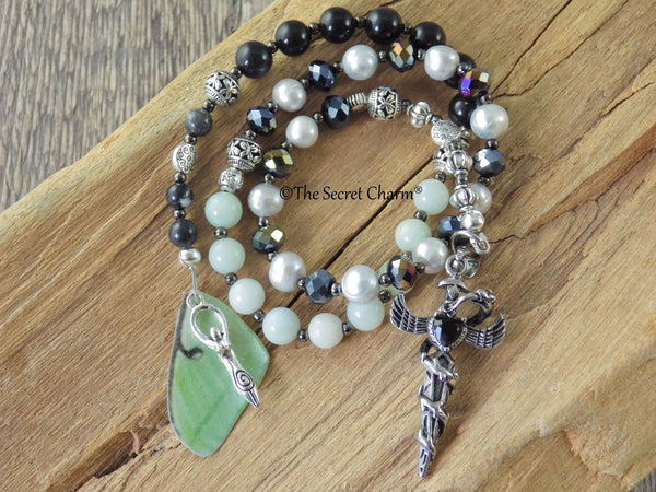 Dark Goddess Lilith Pagan Prayer Beads