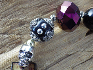 Crow Goddess Morrigan Pocket Prayer Beads