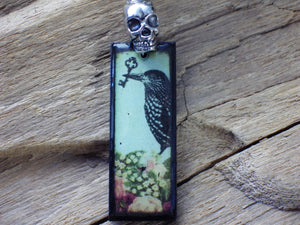 Goddess Morrigan Pagan Prayer Beads, Raven Crow Witch's Ladder 'The Guardian', Wiccan Rosary, Protection Mala Beads, Meditation Beads, UK