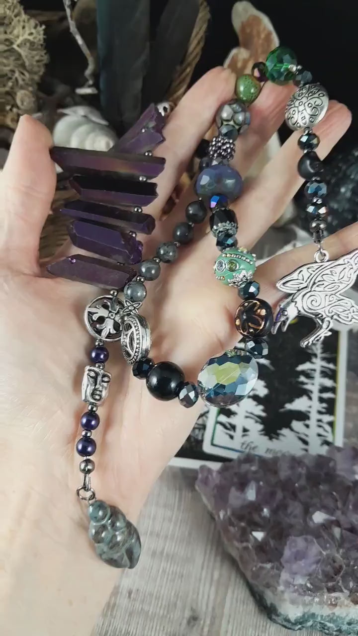 Goddess Badb Pagan Prayer Beads
