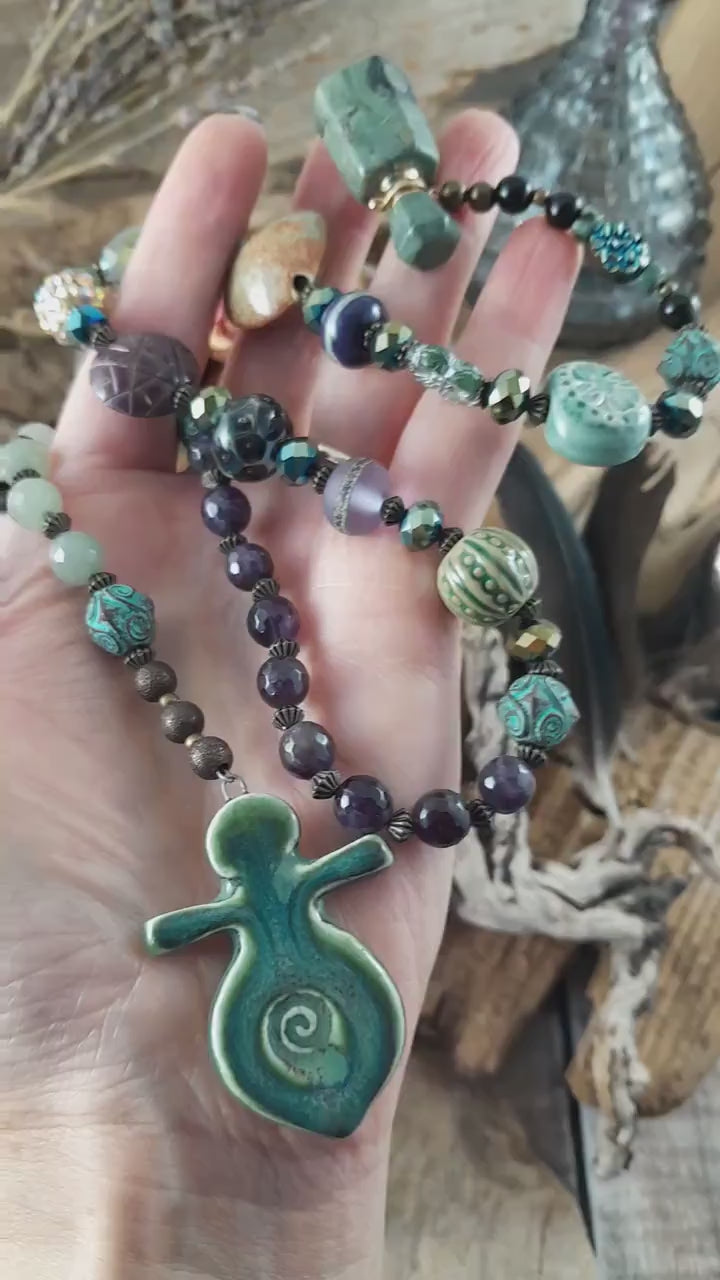Goddess Arianrhod Pagan Prayer Beads