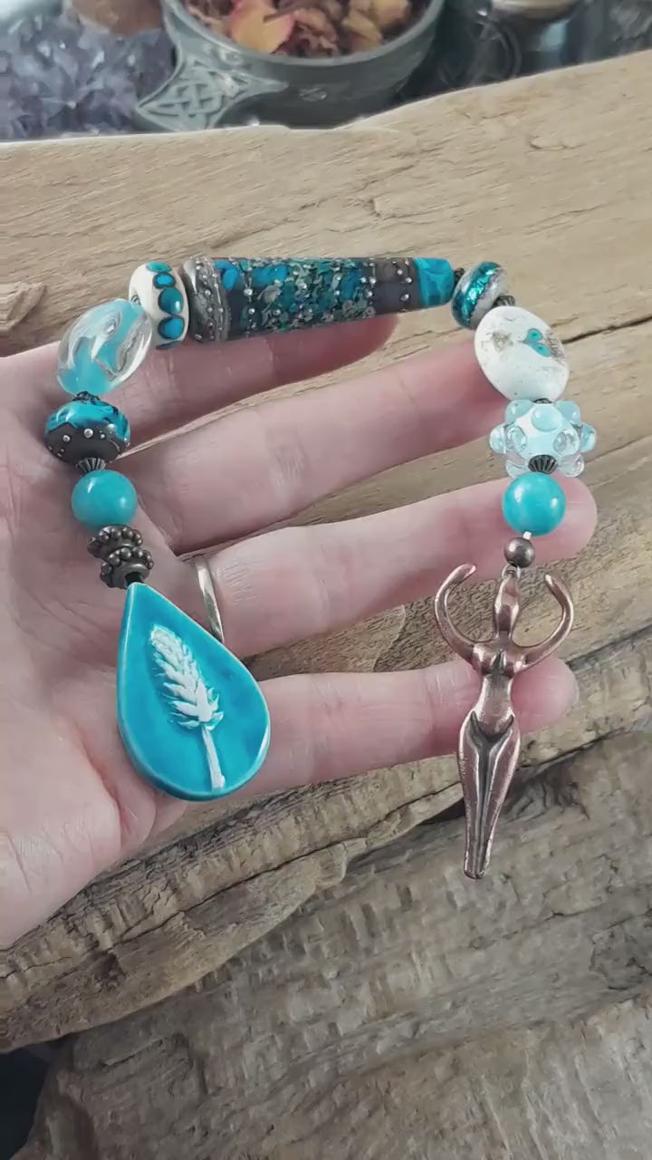 Goddess Demeter Pocket Prayer Beads