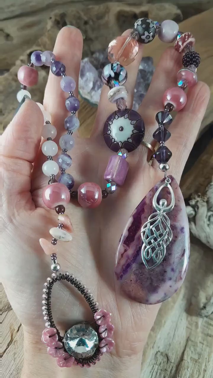 Morgan Le Fay Sterling Silver Pagan Rosary