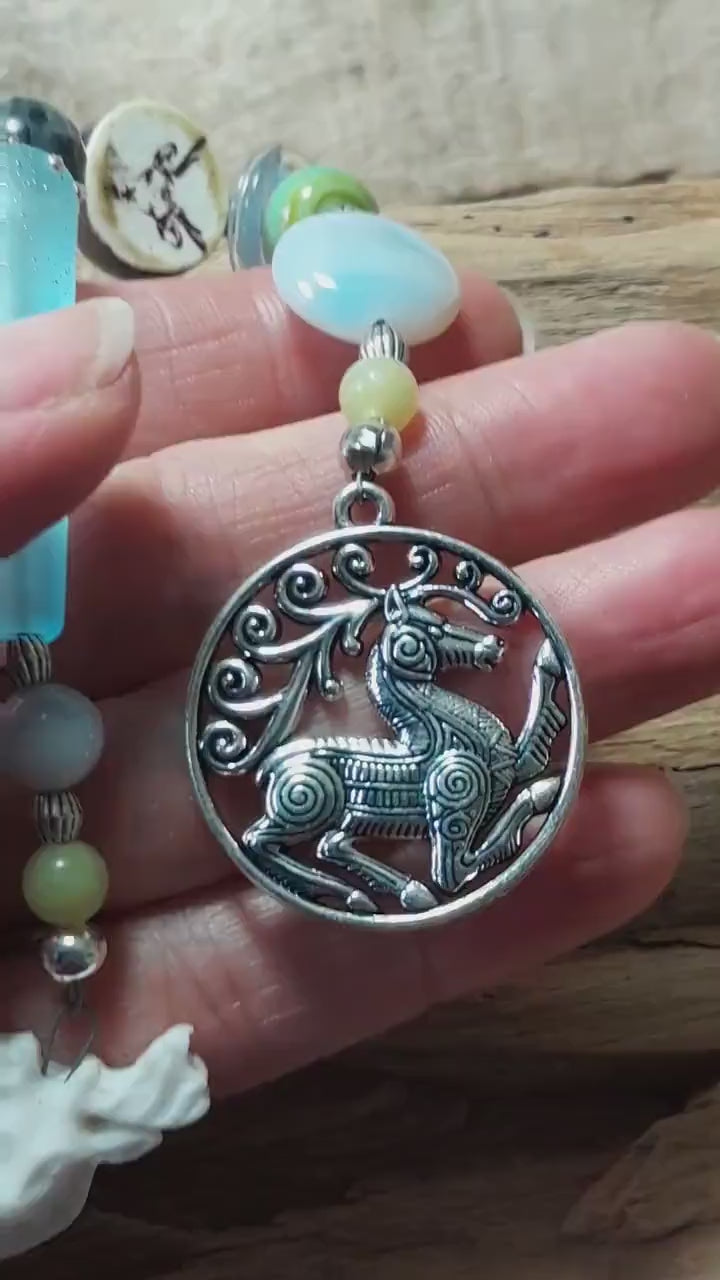 Ancestor Stag Pocket Mala Prayer Beads