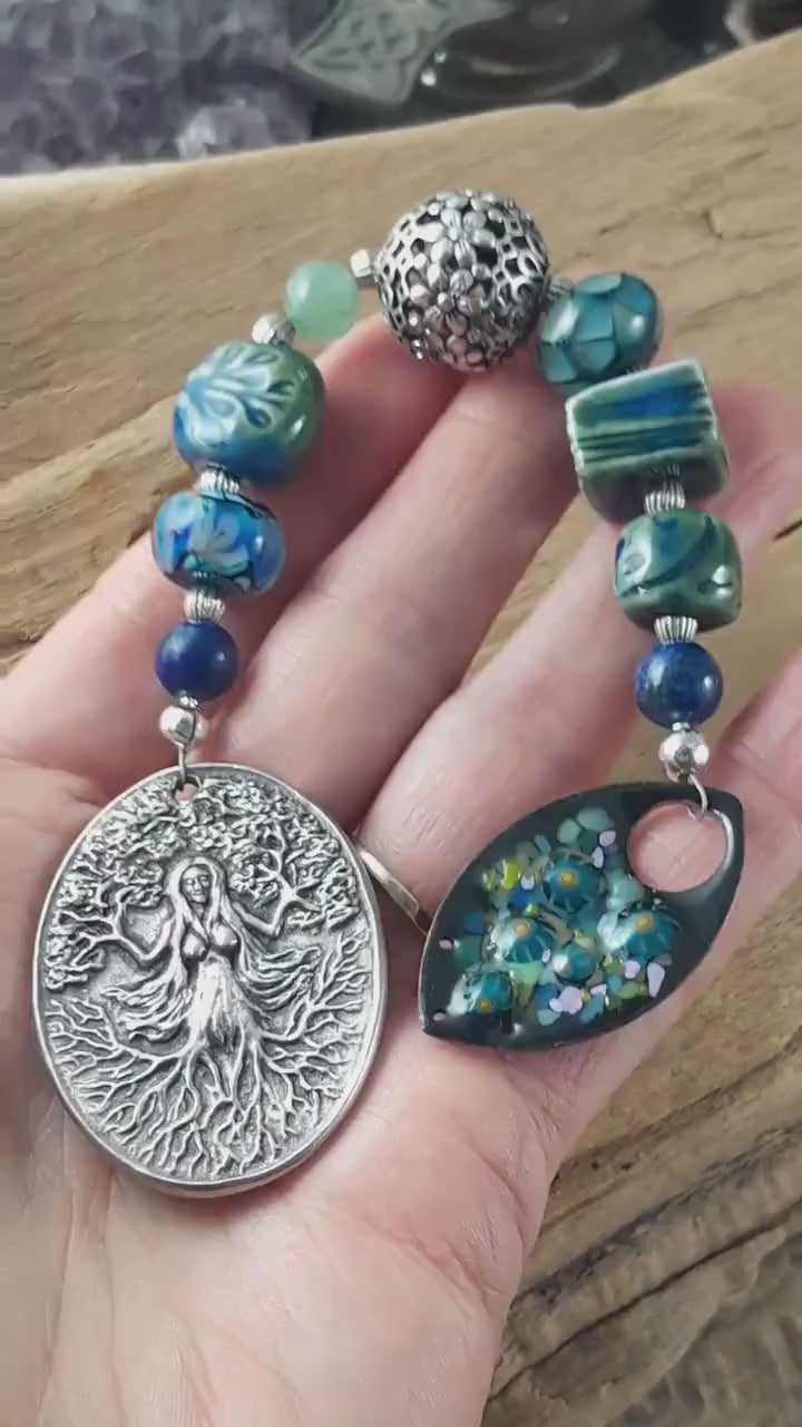 Green Woman Pocket Prayer Mala