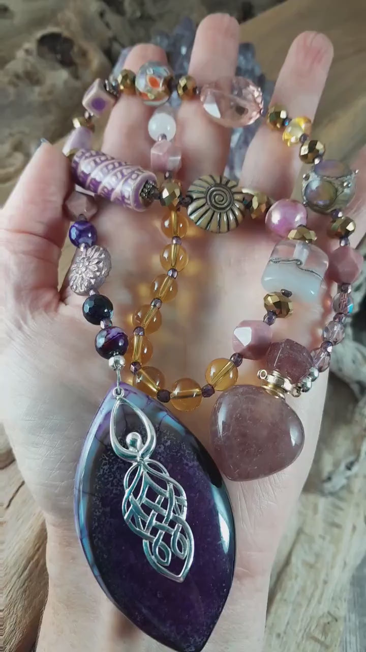 Celtic Goddess Sterling Silver Meditation Beads