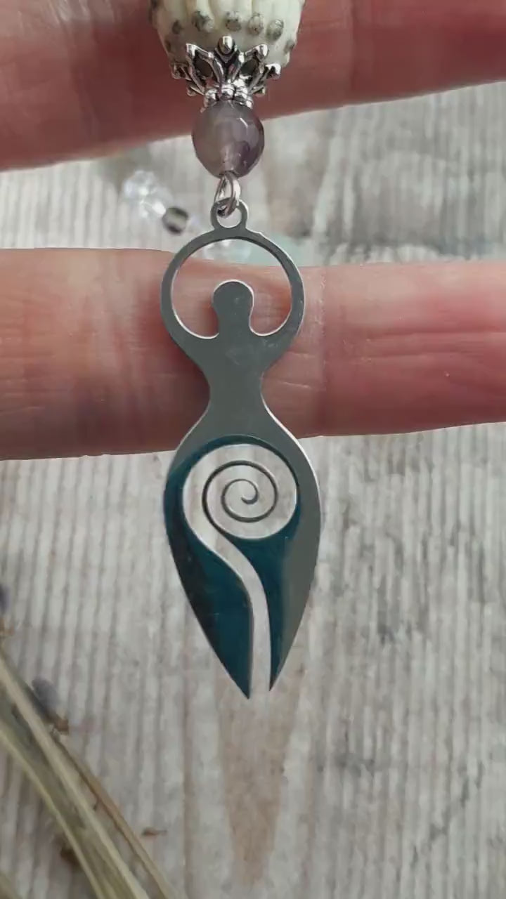 Fertility Goddess Car Rear View Mirror Charm Amulet