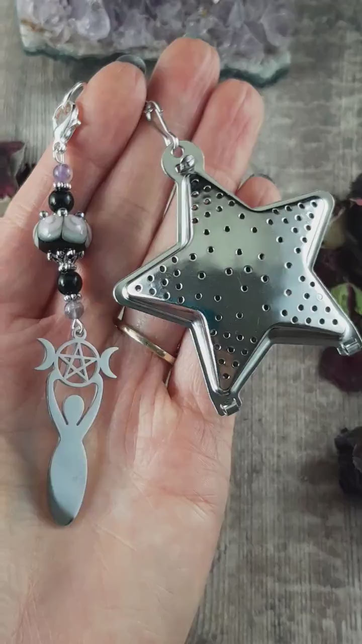 Goddess Tea Ball With Gemstones