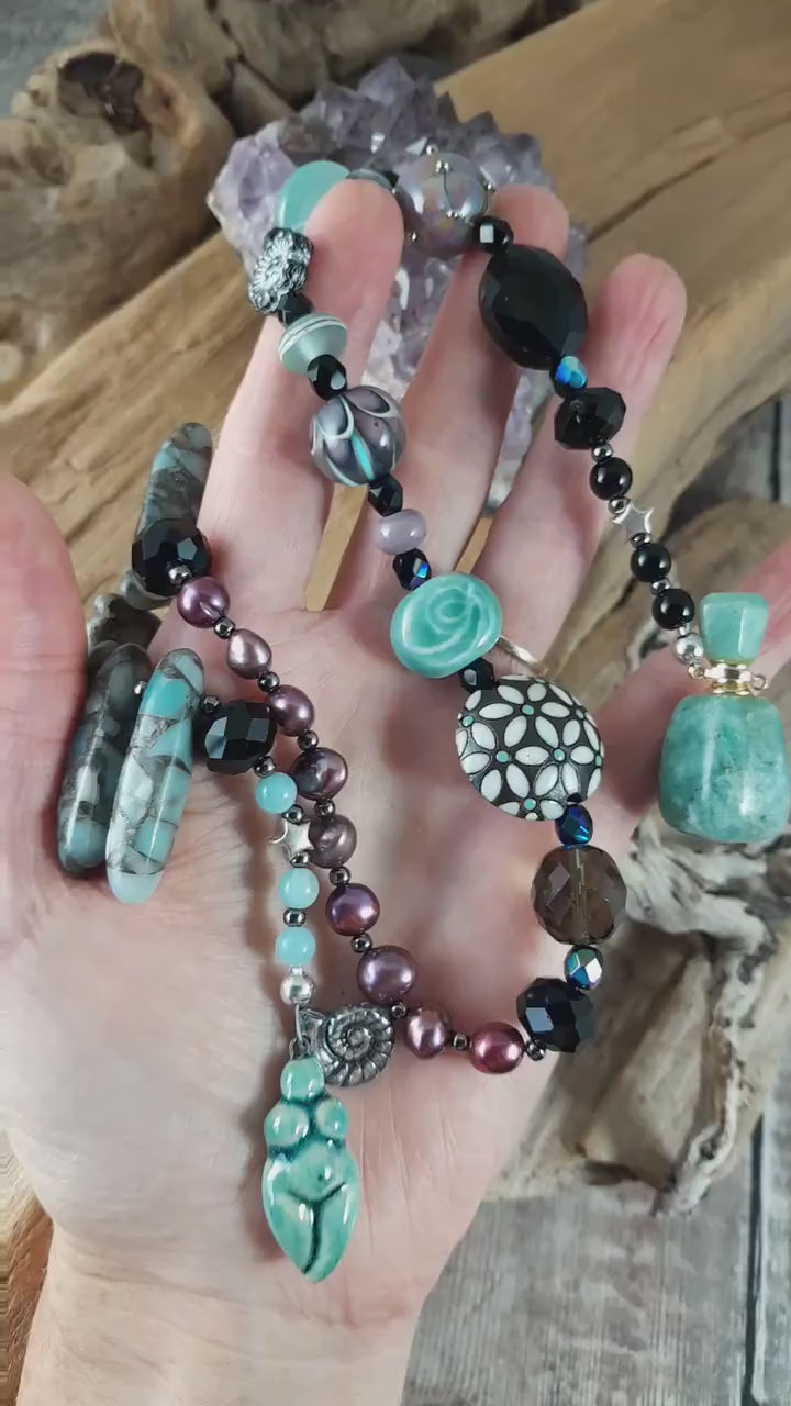Celtic Goddess Aine Sterling Silver Prayer Beads