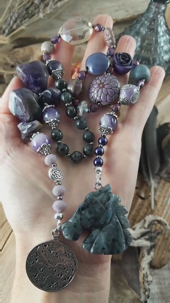 Goddess Epona Pagan Prayer Beads