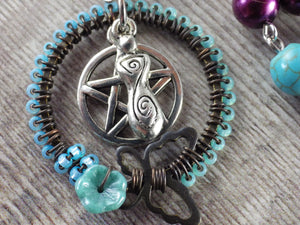 Norse Goddess Freya Pagan Rosary Necklace