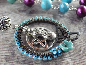 Norse Goddess Freya Pagan Rosary Necklace