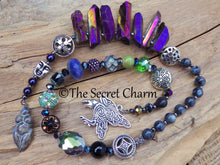 Black & purple Goddess prayer beads