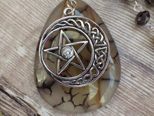 Moon Goddess Cerridwen Pagan Rosary Necklace