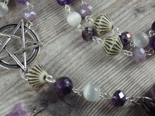 Crow Goddess Morrigan Pagan Rosary Necklace