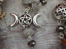 Moon Goddess Cerridwen Pagan Rosary Necklace