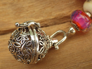 Brighid Ruby Pocket Affirmation Beads OOAK