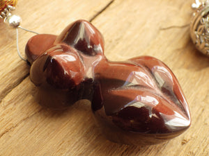 Brighid Ruby Pocket Affirmation Beads OOAK