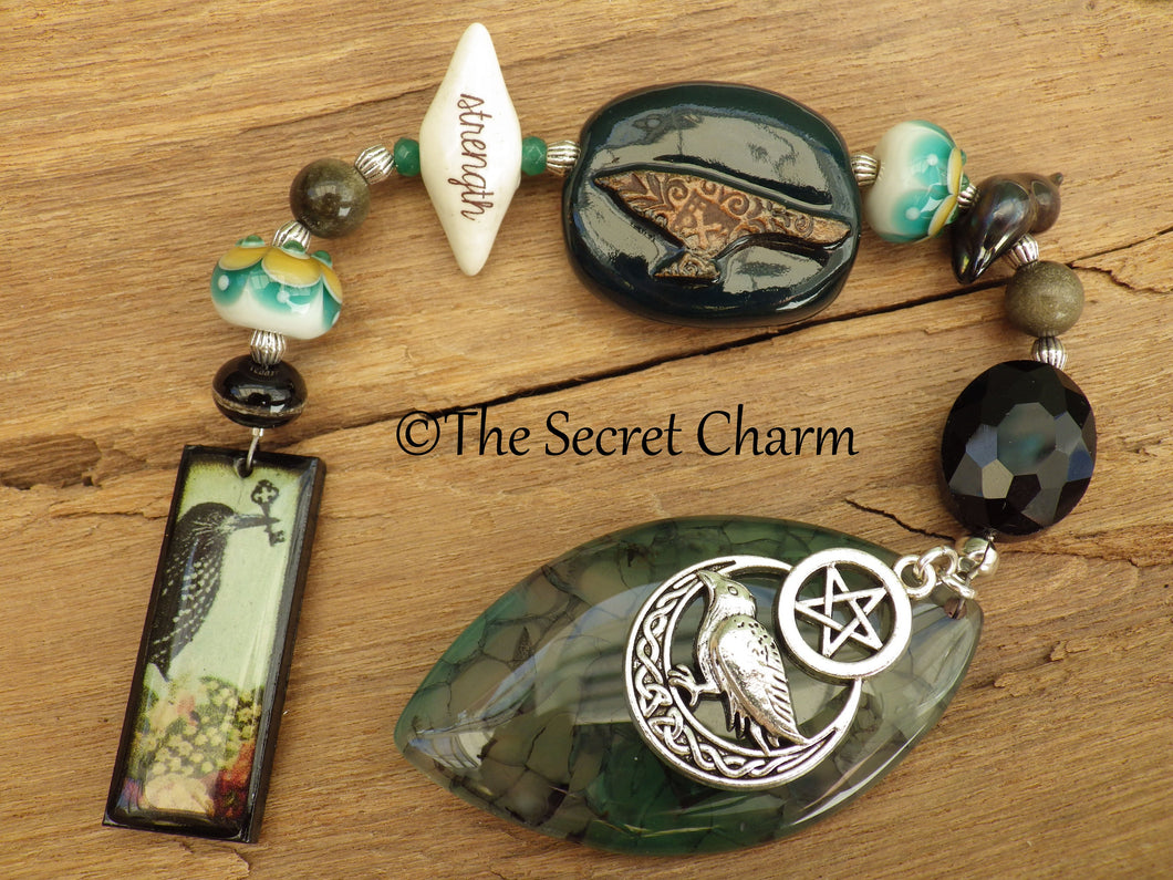 Goddess Morrigan Pocket Prayer Beads