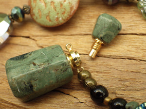 Goddess Arianrhod Pagan Prayer Beads OOAK