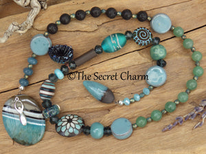 Goddess Morgan Le Fay Sterling Silver Prayer Beads OOAK