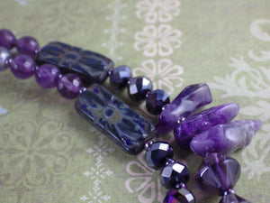 Echoes Of Morrigan Celtic Paidirean Sterling Rosary Necklace OOAK