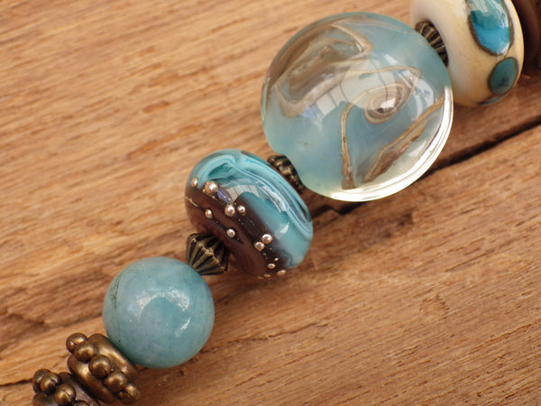 Lammas Harvest Pocket Prayer Beads OOAK