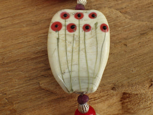 Brighid Ruby Pocket Affirmation Beads OOAK