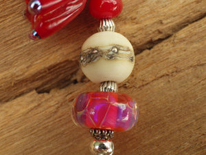 Brighid Ruby Pocket Affirmation Beads OOAK