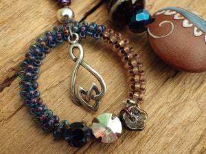 Danu Earth Mother Sterling Silver Pagan Prayer Beads OOAK