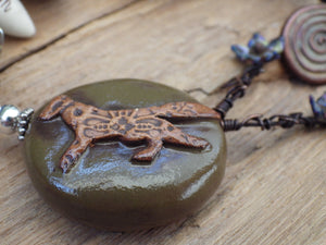 Spirit Fox Pocket Prayer Mala OOAK