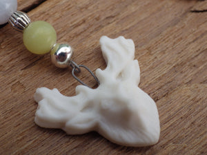 Ancestor Stag Pocket Mala Prayer Beads