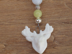 Ancestor Stag Pocket Mala Prayer Beads