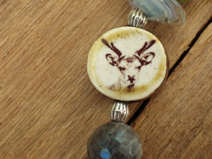 Ancestor Stag Pocket Mala Prayer Beads