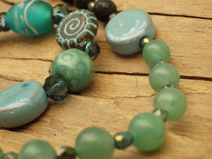 Goddess Morgan Le Fay Sterling Silver Prayer Beads OOAK