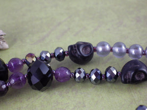 Echoes Of Morrigan Celtic Paidirean Sterling Rosary Necklace OOAK