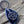 Blue Agate & Pentagram Keyring Keychain, Bag Charm