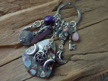 Goddess Hecate Gemstone Keychain Keyring, Bag Charm