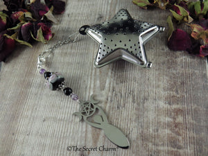 Goddess Rhiannon Tea Ball With Gemstones