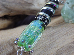 Moon Gazing Hare Sterling Silver Pagan Prayer Beads OOAK