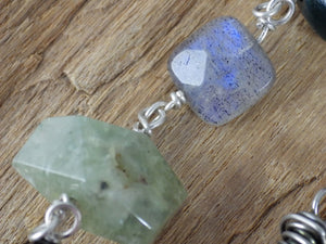 Moon Gazing Hare Sterling Silver Pagan Prayer Beads OOAK