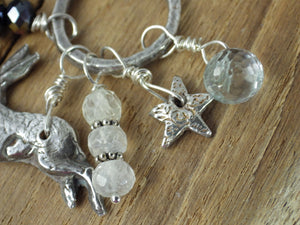 Mountain Hare Sterling Silver Pagan Prayer Beads OOAK