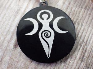 Goddess Hecate Car Rear View Mirror Charm Amulet