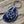 Blue Agate & Pentagram Keyring Keychain, Bag Charm