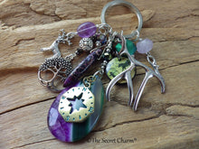 Elen Of The Ways Gemstone Bag Charm, Keychain Keyring