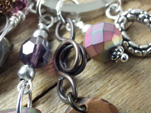 Goddess Lilith Inanna Gemstone Bag Charm Keyring OOAK