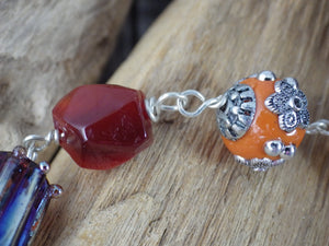 Autumn Moon Sterling Silver Prayer Beads OOAK